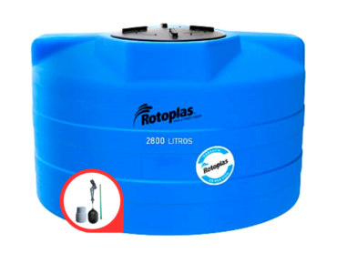 Cisterna de agua Rotoplas 2800 litros