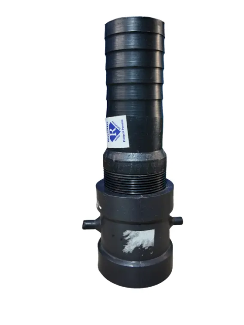 Reductor de Hilo Especial con Salida 1 ½” para Tanque IBC, adaptado para mangueras estándar.