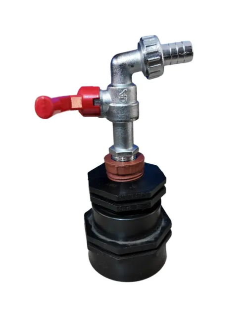 Reductor de Hilo Fino con Salida a Caño Válvula de Metal G&A, ideal para controlar el flujo de agua.