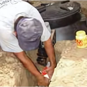 Conexión de válvula de lodos biodigestor